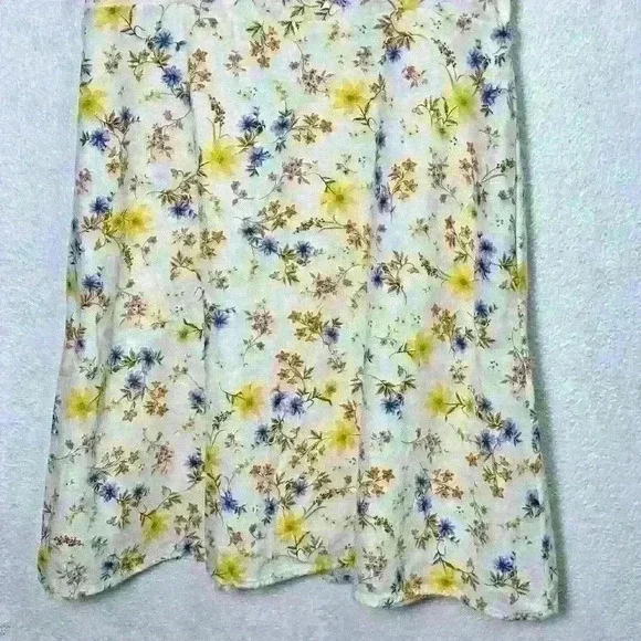 Old Navy Fit & Flare Tie-Strap Linen-Blend Mini Dress Size Large NWT - Picture 6 of 13